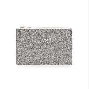 💋Saks Fifth Ave- Black Glitter Pouch💋